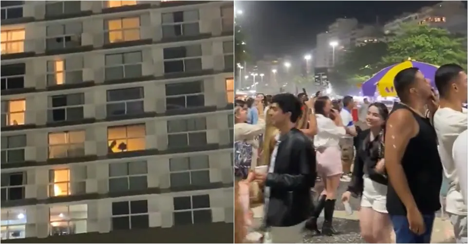 Vídeo mostra casal fazendo sexo em frente a janela de apartamento em Copacabana; assista