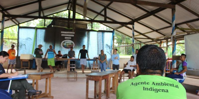 Agente ambiental trabalhando na Funai Foto: Renan Apurinã 