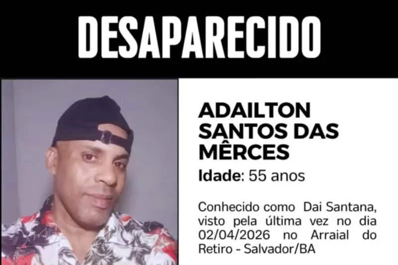 Cantor de arrocha desaparece após sair da casa da mãe em Salvador