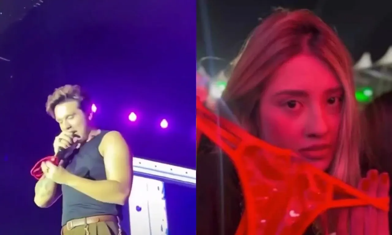 Luan Santana morde calcinha por engano e é detonado: 'Desnecessário'