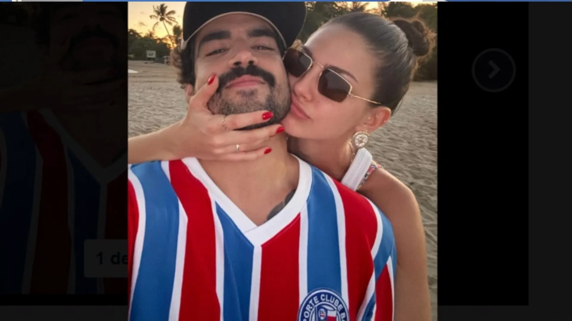 Vídeo: na Bahia, namorada de Caio Castro ironiza o estado ao lado do ator