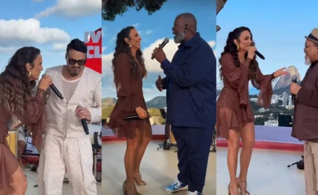 Belo, Pericles e Jorge Aragão foram alguns dos convidados do Ivete Clareou | Fotos: redes sociais
