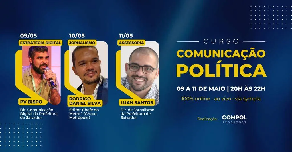 Curso online de Comunicação Política oferece técnicas e orientações para jornalismo e assessoria