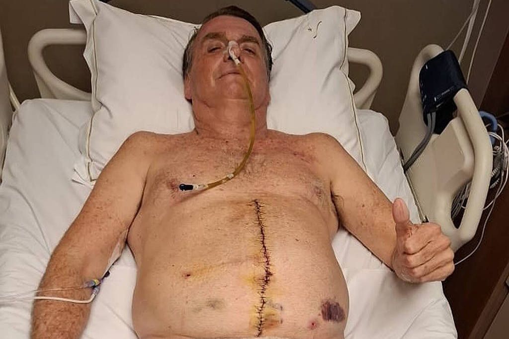 Bolsonaro vem compartilhando registros do internamento | Reprodução/Instagram/@jairmessiasbolsonaro