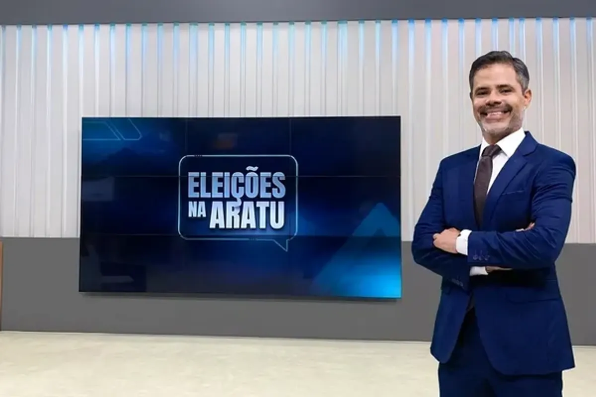 Pablo Reis é mediador das sabatinas do Grupo Aratu. Foto: Reprodução | TV Aratu