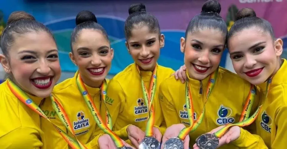 Brasileiras levam prata em etapa da Copa do Mundo de Ginástica Rítmica