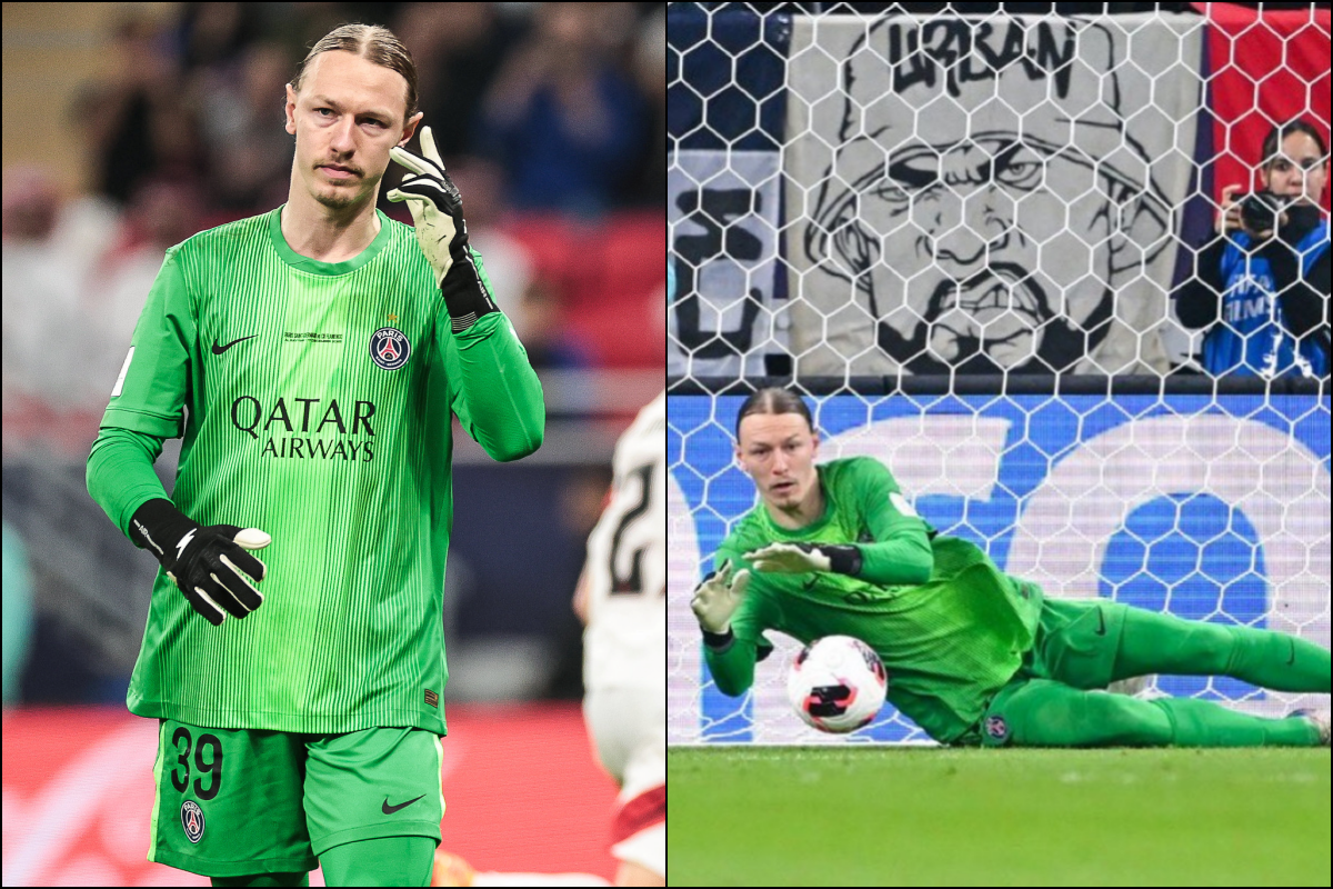 O goleiro Safanov foi herói e o PSG venceu o Flamengo no Intercontinental. Foto: Fifa e X