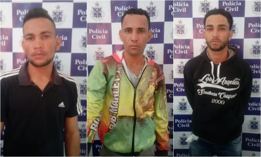 Homens são presos por assassinar o irmão deles a tiros na Bahia 