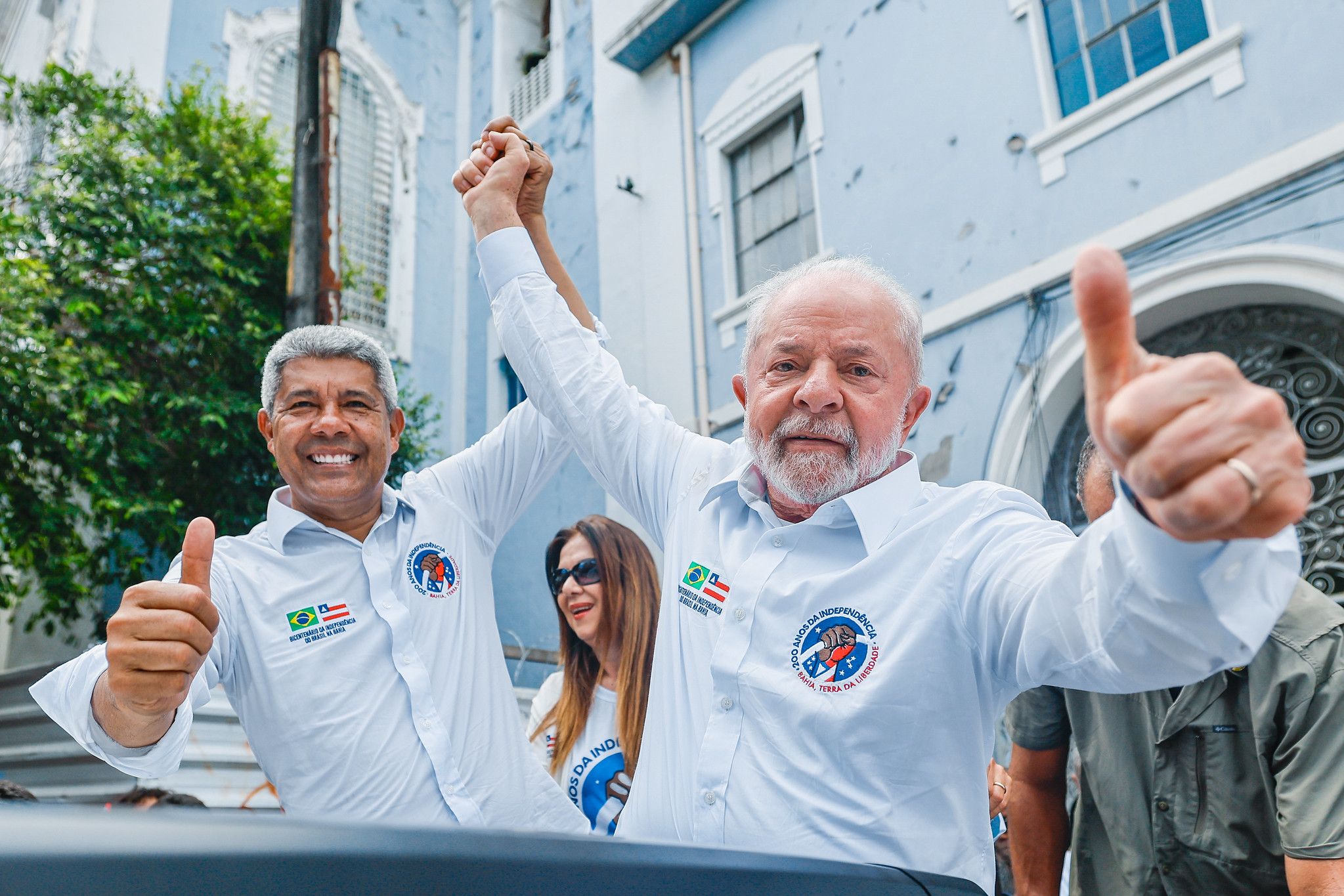 Jerônimo e Lula em Salvador, no 2 de Julho | Foto: Ricardo Stuckert/PR