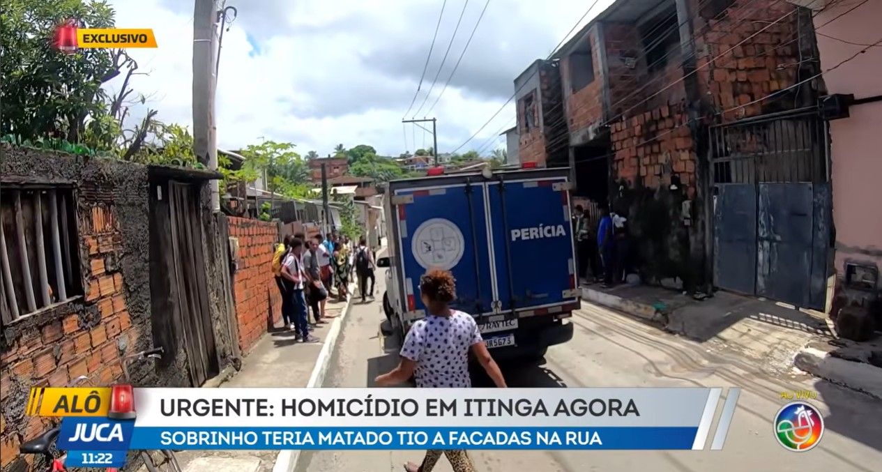 Sobrinho E Suspeito De Matar Tio a Facadas Em Itinga Laudo De Freitas.| Foto: Reprodu&ccedil;&atilde;o TV Aratu 