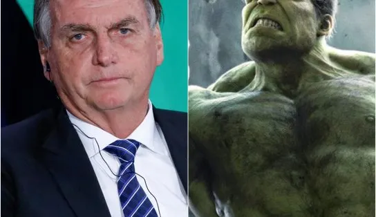 Em rede social, Bolsonaro reage a crítica do ator que interpreta Hulk e se compara ao Capitão América; saiba mais 