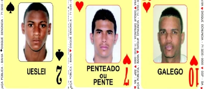 NOVA MÃO: SSP renova carta do ‘Baralho do Crime’ com dois homicidas e um traficante de drogas