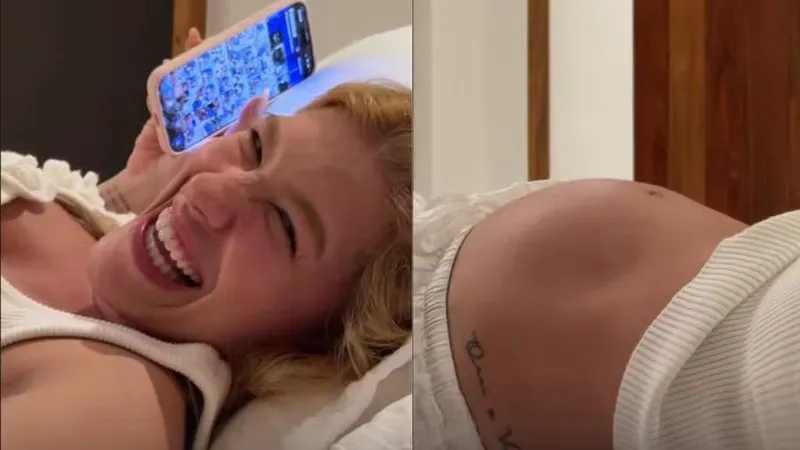 Vídeo: Lore Improta emociona fãs ao mostrar filho mexendo na barriga