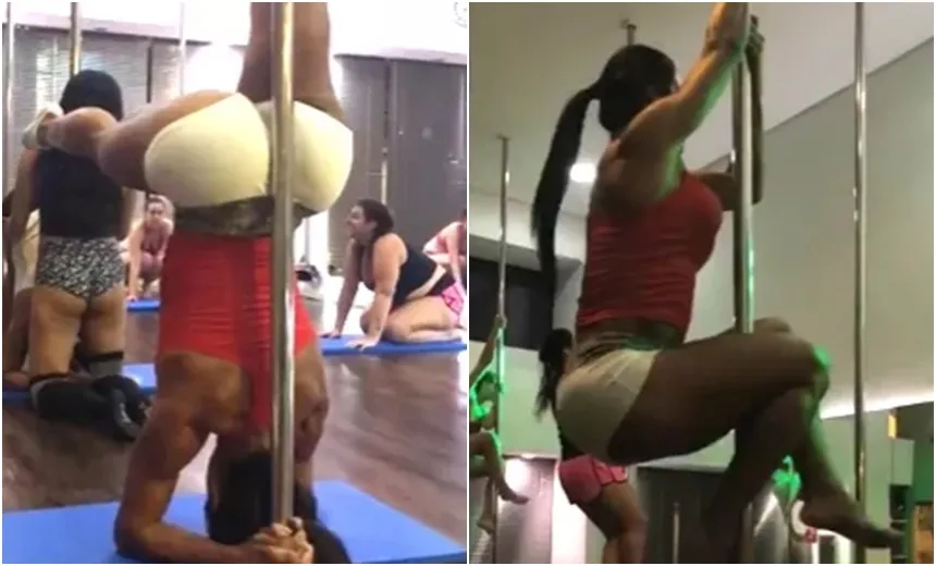 ALUNA EXEMPLAR: Gracyanne Barbosa mostra flexibilidade em aula de ‘twerk’; Veja