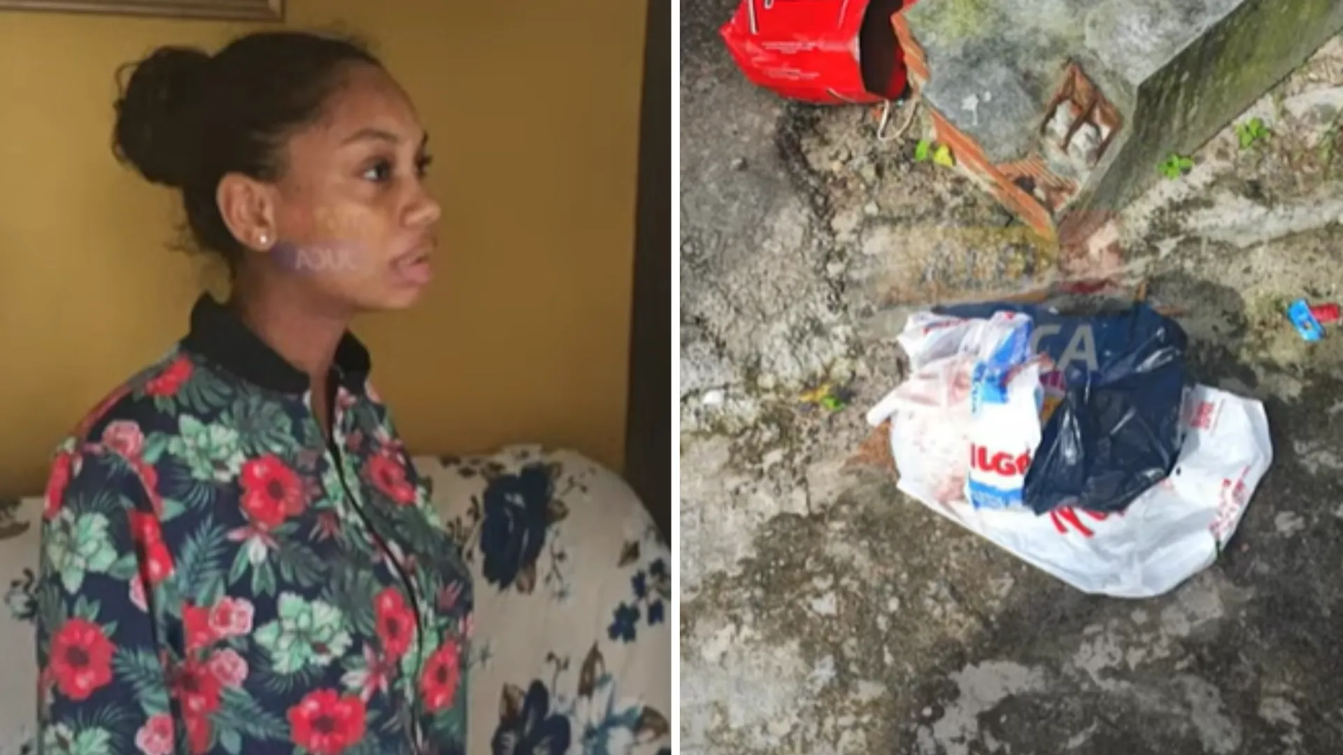 A mãe do bebê encontrado morto em um saco plástico afirmou à Polícia Militar que colocou esparadrapo na boca e no nariz da criança para que ela não fizesse barulho.