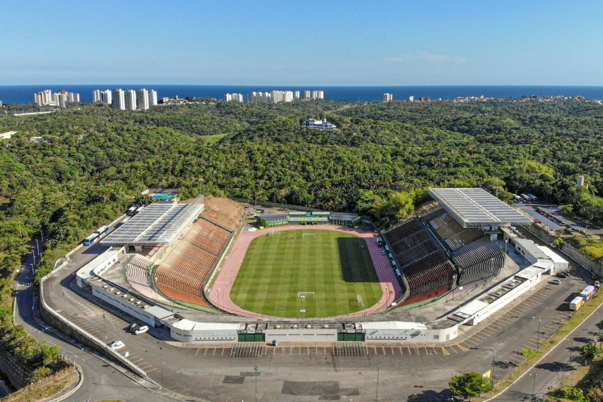 O Estádio de Pituaçu não recebe jogos com torcida deste maio de 2023, mais de dois anos atrás.Foto: Mateus Pereira/GovBA