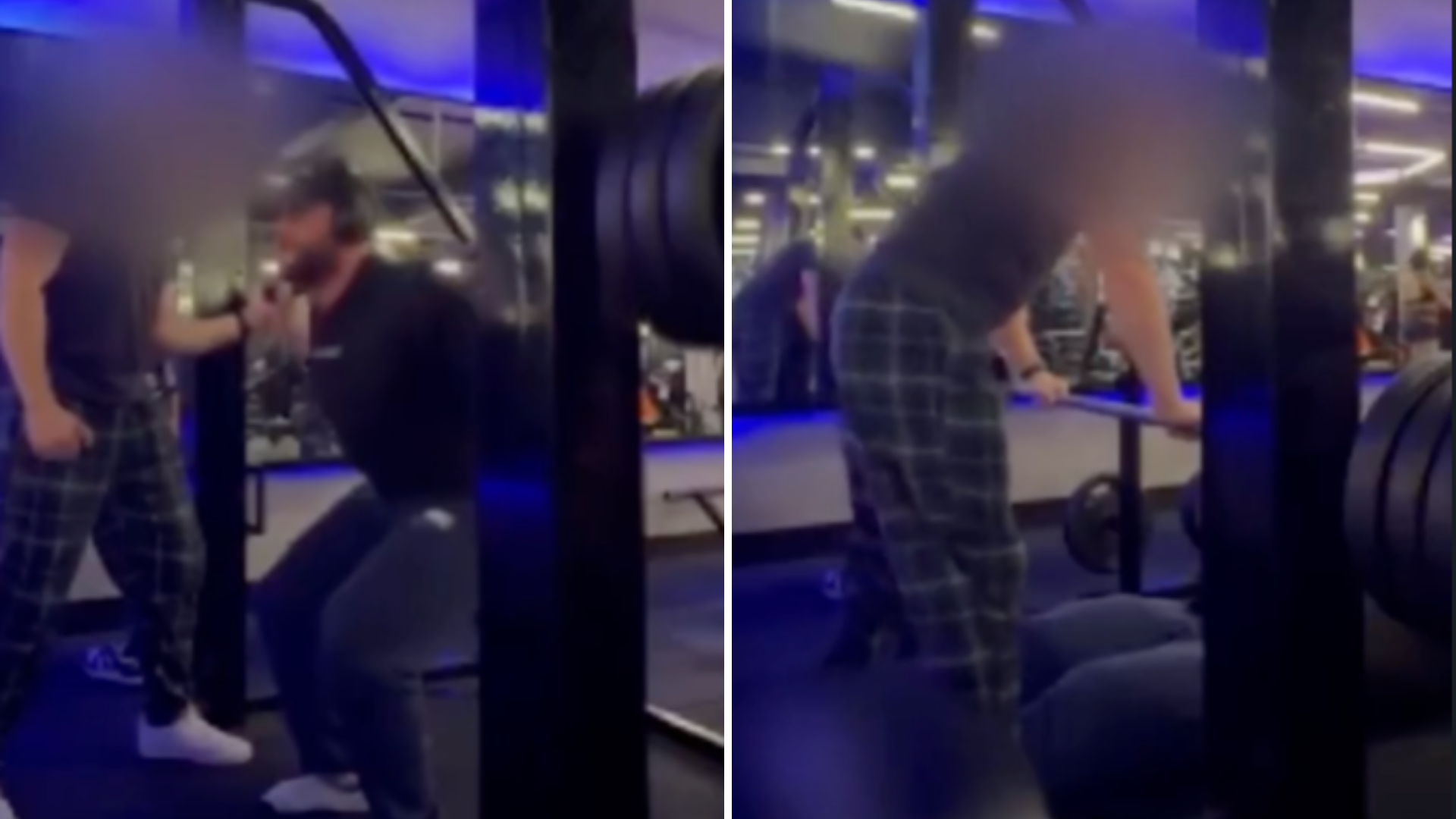  Homem quebra as duas pernas durante agachamento em academia do Paraná. Foto: Redes sociais 