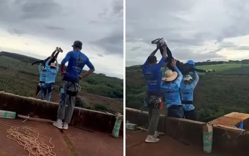 A investiga&ccedil;&atilde;o sobre a jovem que foi jogada sem corda em rope jump ainda depende da localiza&ccedil;&atilde;o da c&acirc;mera usada pela v&iacute;tima, considerada uma das principais provas para esclarecer os acontecimentos/Foto: Redes Sociais&nbsp;