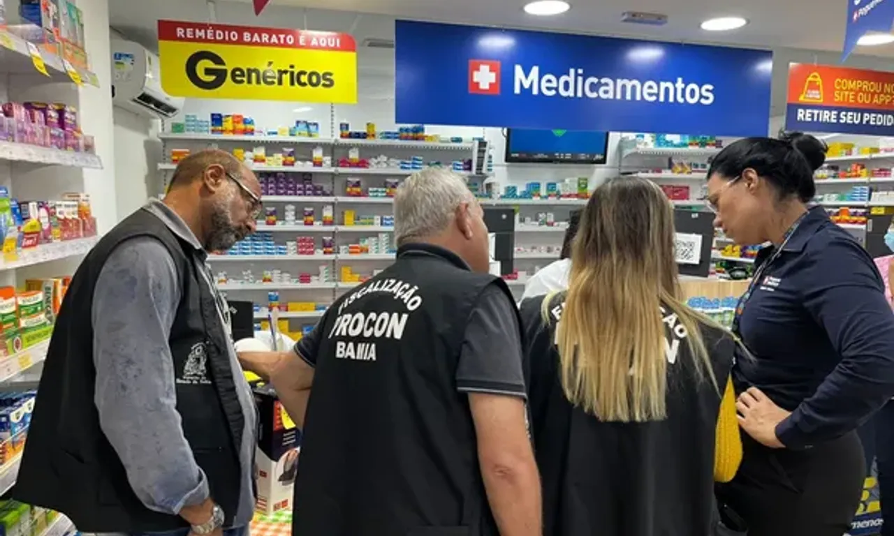  Procon fiscalizou farm&aacute;cias de Salvador, com foco na prote&ccedil;&atilde;o dos dados pessoais dos consumidores. Foto: Divulga&ccedil;&atilde;o / Procon Ba 