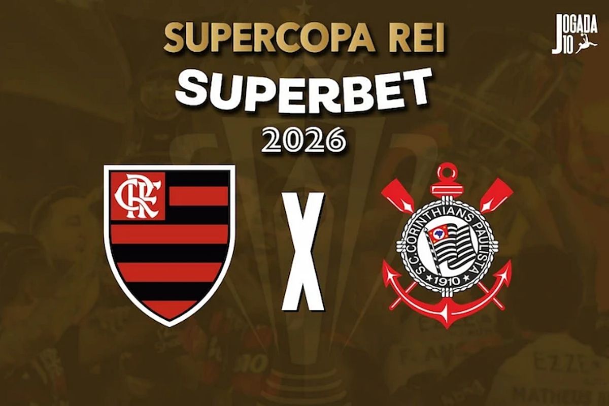 Supercopa do Brasil: onde assistir Flamengo x Corinthians e escalações. Foto: Jogada10