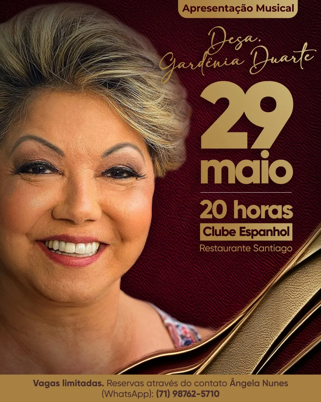 Desembargadora Gardênia Duarte faz apresentação musical nesta quinta