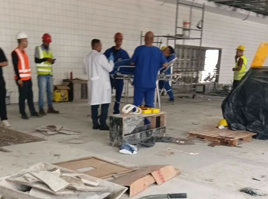 Trabalhador fica ferido após queda em obra da BYD em Camaçari