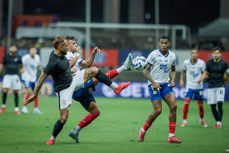 Bahia e Corinthians empataram em 1 a 1. Foto: Rafael Rodrigues | EC Bahia 