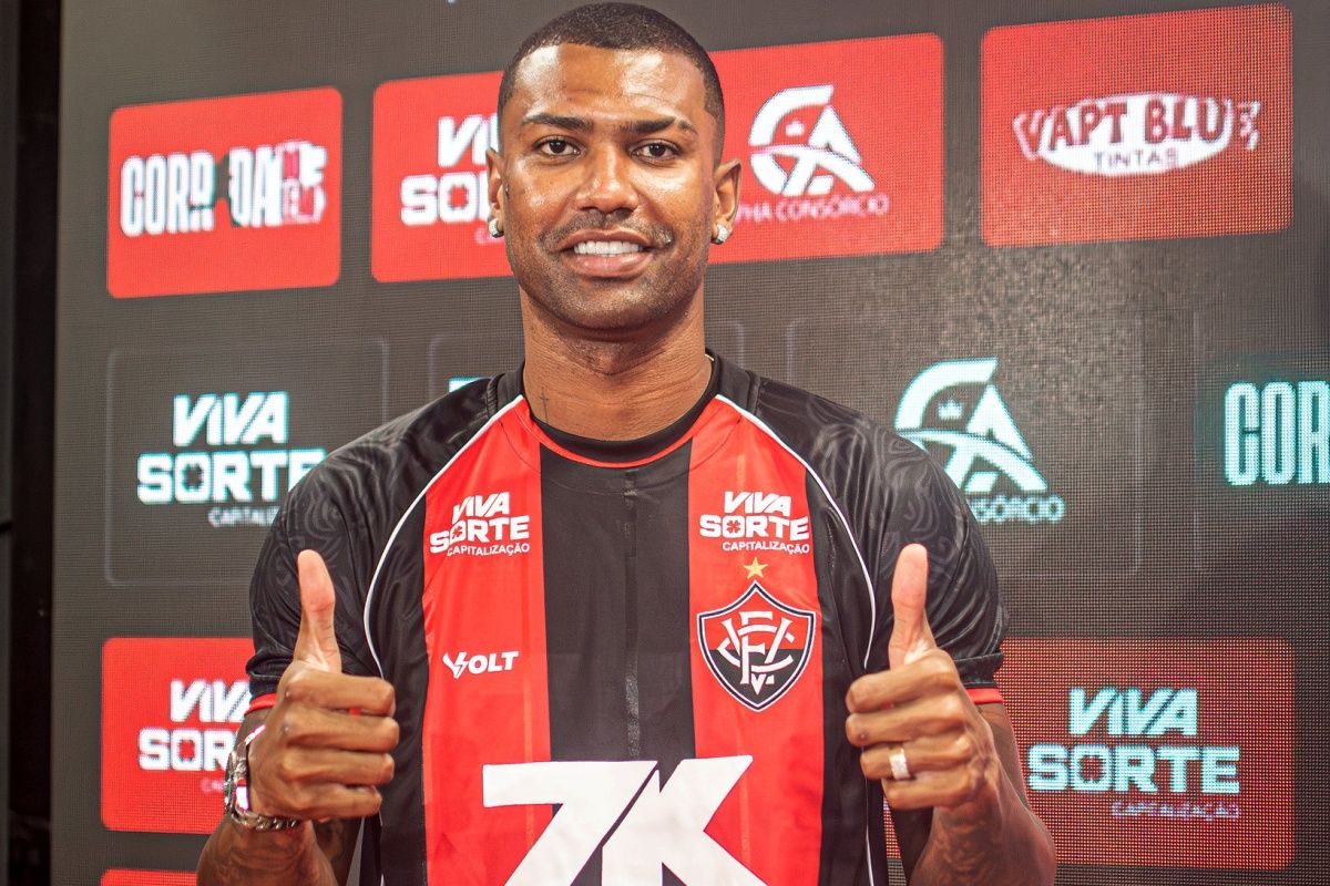 Novo refor&ccedil;o do Vit&oacute;ria, volante Wallace &eacute; campe&atilde;o com Sele&ccedil;&atilde;o Brasileira. Foto: Victor Ferreira/EC Vit&oacute;ria