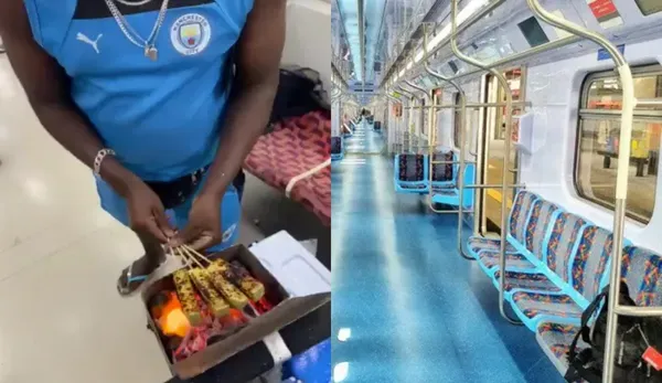 Ambulante se desculpa após assar queijo coalho em metrô 
