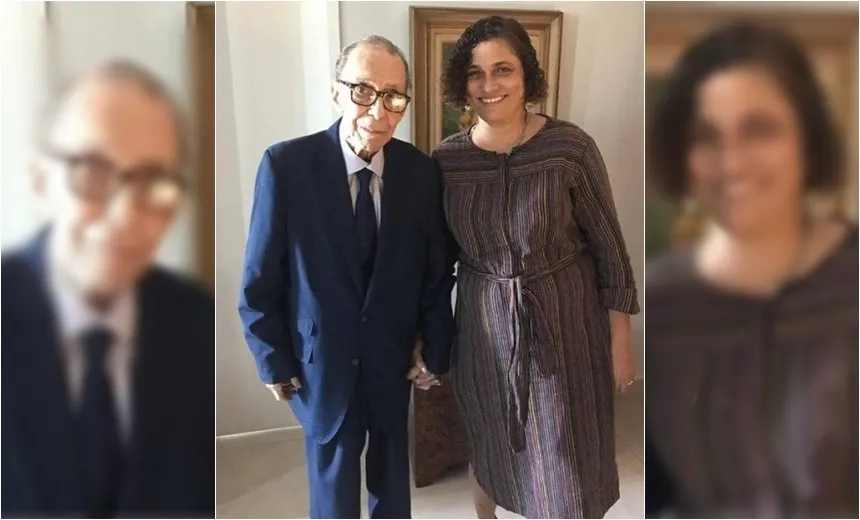 Momento raro; João Gilberto surge de mão dadas com namorada  Maria do Ceu Harris