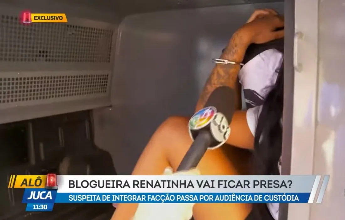 Blogueira 'Renatinha'  passa por audiência de custódia após prisão em Salvador