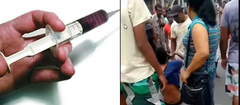 Homem é espancado por populares no Uruguai; A suspeita é de que ele seria o “maníaco da seringa”