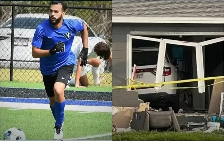 Jogador brasileiro morre nos EUA após carro invadir casa do atleta; ele almoçava no momento