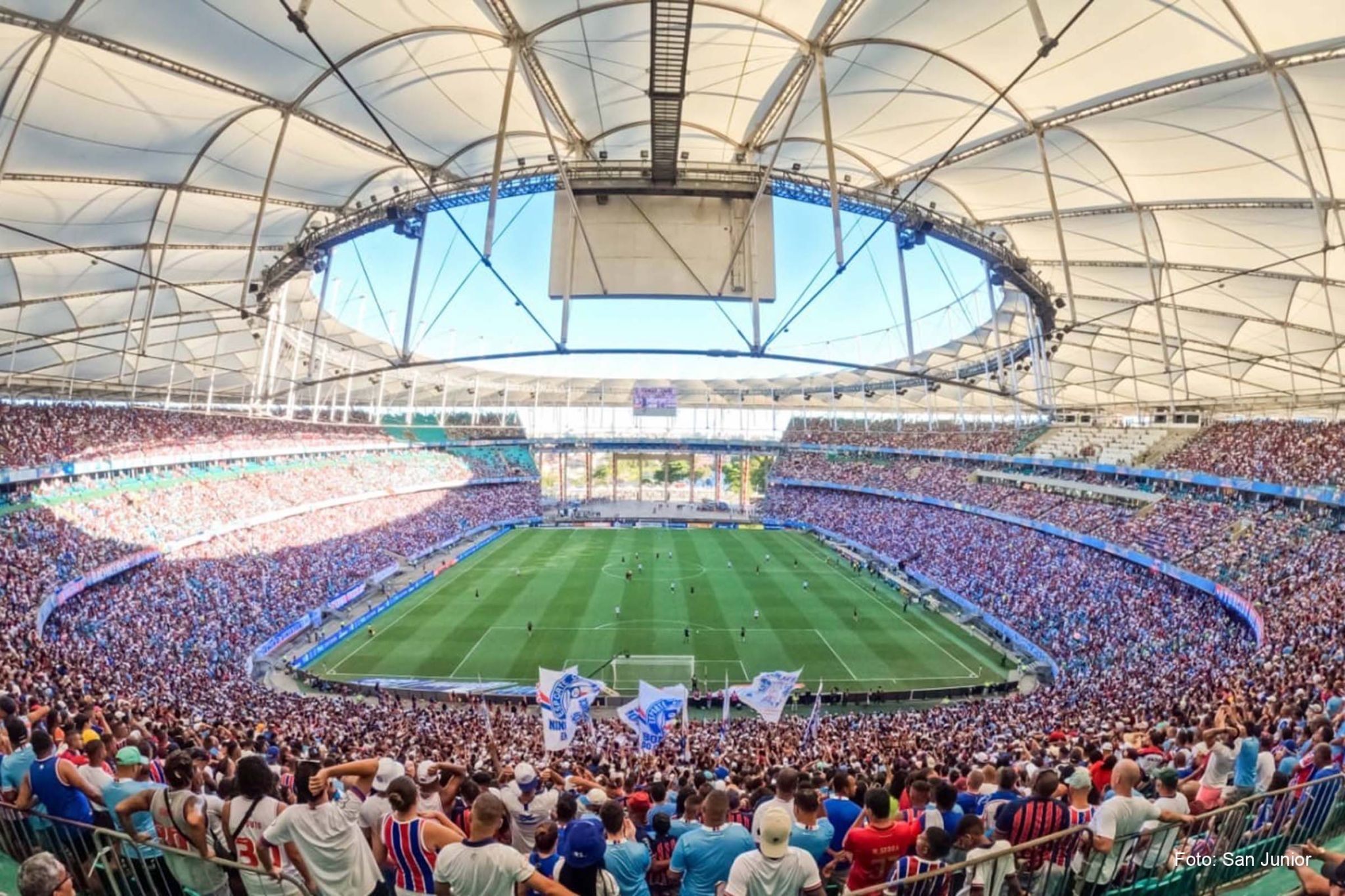 A Arena Fonte Nova é onde o Bahia manda os seus jogos. Foto: Divulgação