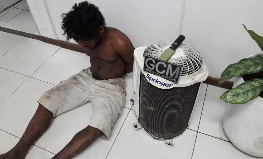 Homem é preso ao tentar roubar ar-condicionado na Secretaria Municipal de Salvador