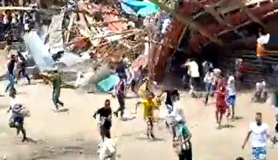 Queda de arquibancada em arena na Colômbia deixa quatro mortos e mais de 350 feridos