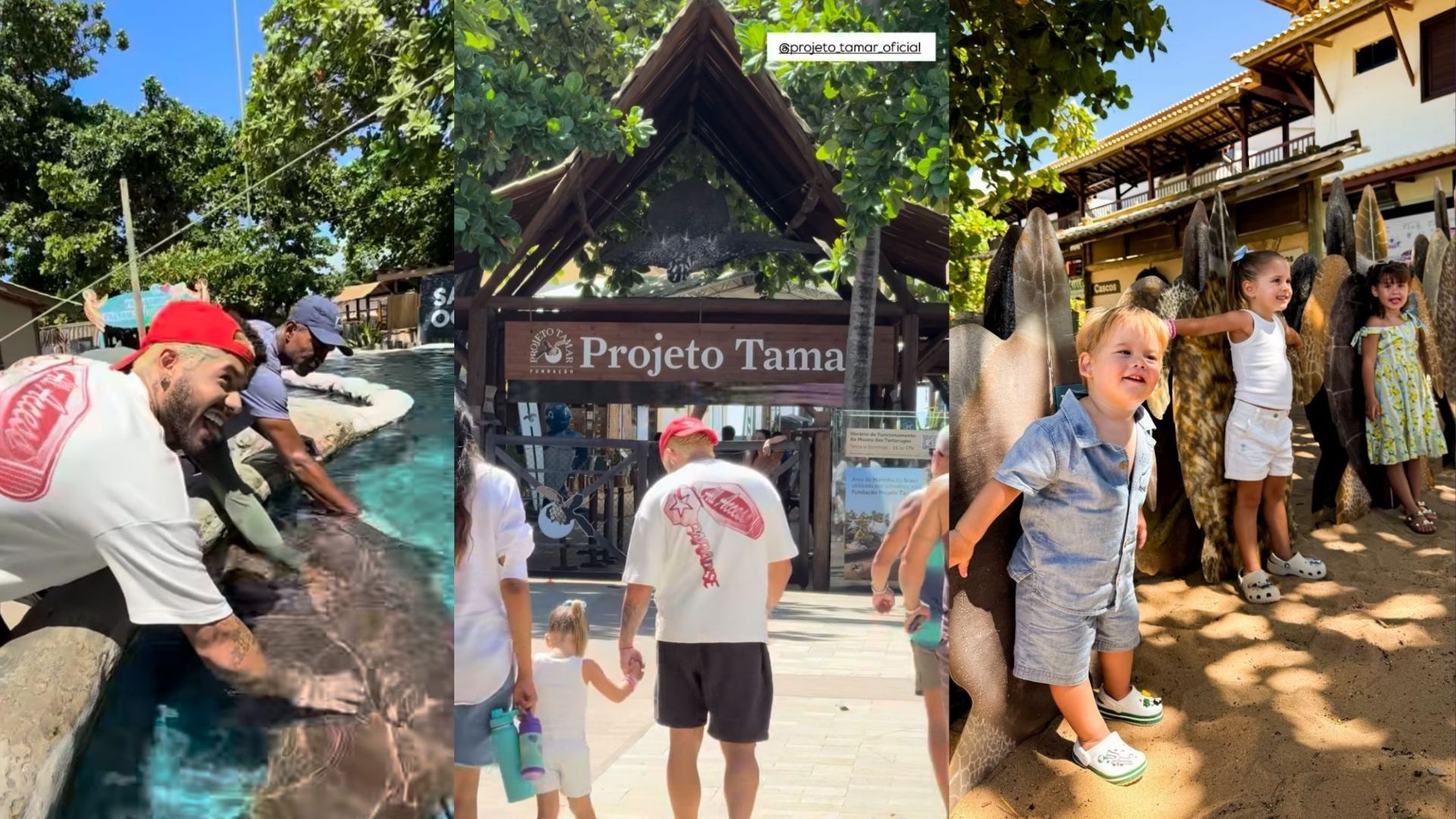 Z&eacute; Felipe aproveita final de semana na Bahia e visita Projeto Tamar; Foto: Reprodu&ccedil;&atilde;o Instagram / @zefelipe