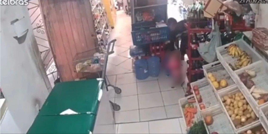 Suspeito De Abuso Sexual Contra Criança De 2 Anos É Linchado Até a Morte Na Bahia. Foto: Imagens de câmera de segurança