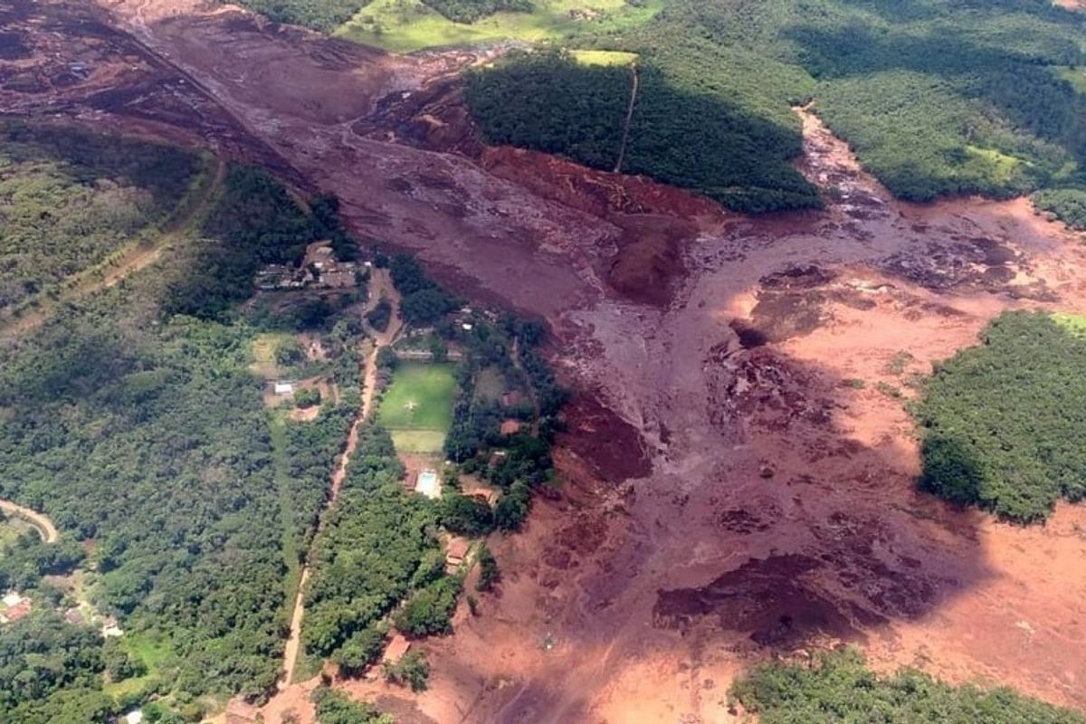 Rompimento da Barragem em Brumadinho. Foto: Divulga&ccedil;&atilde;o