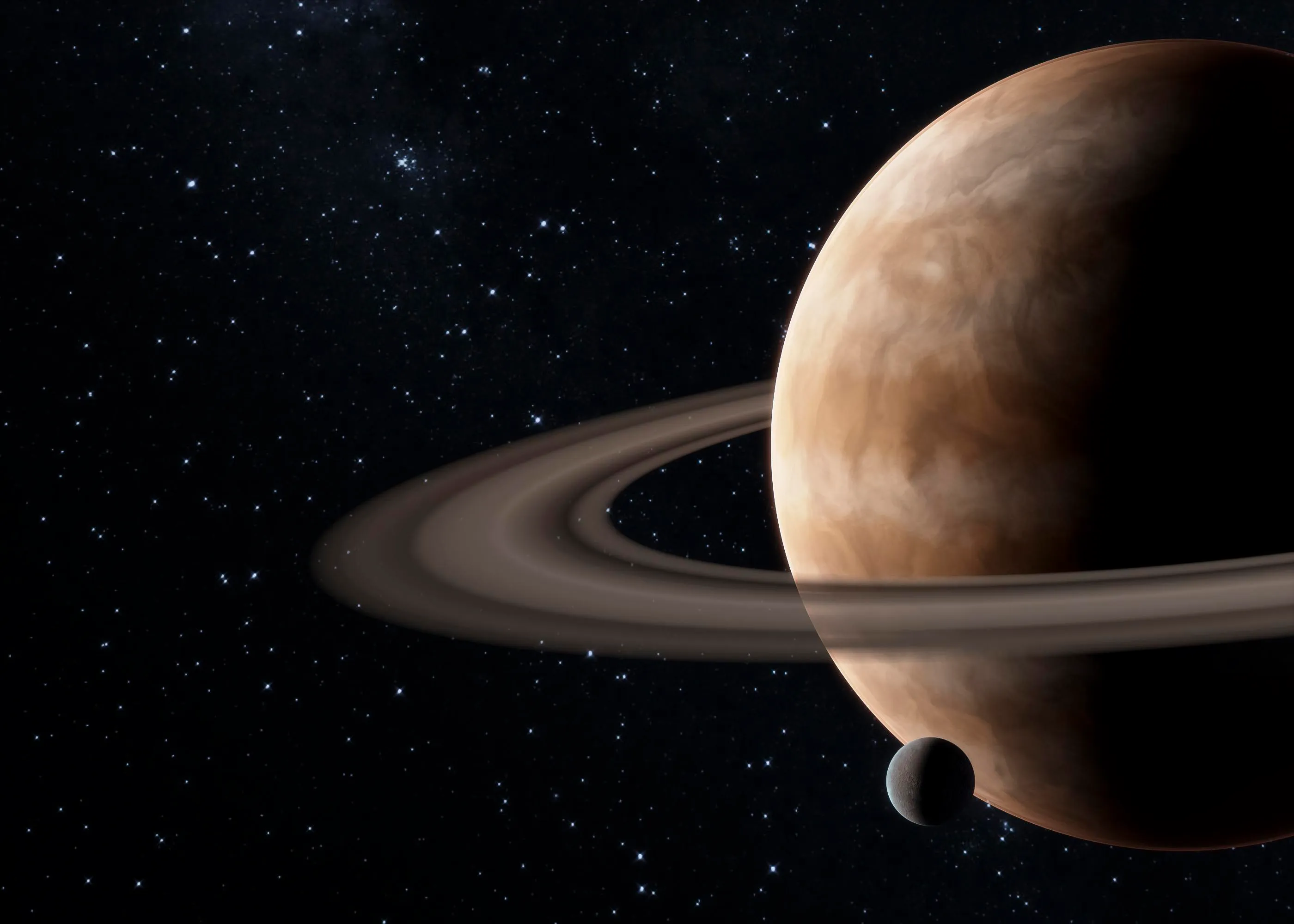 Saturno inicia nova fase após dois anos em peixes. Foto: Ilustrativa / Freepik 