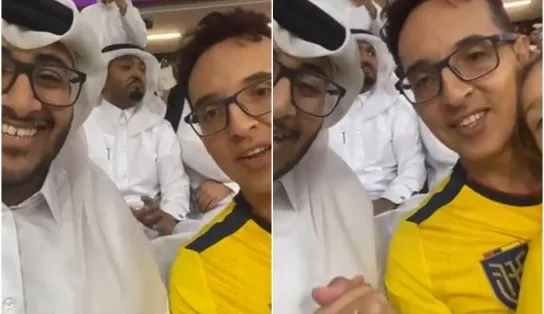 Torcedores que discutiram em jogo entre Catar e Equador se entendem e gravam vídeo: "esporte aproxima as pessoas"
