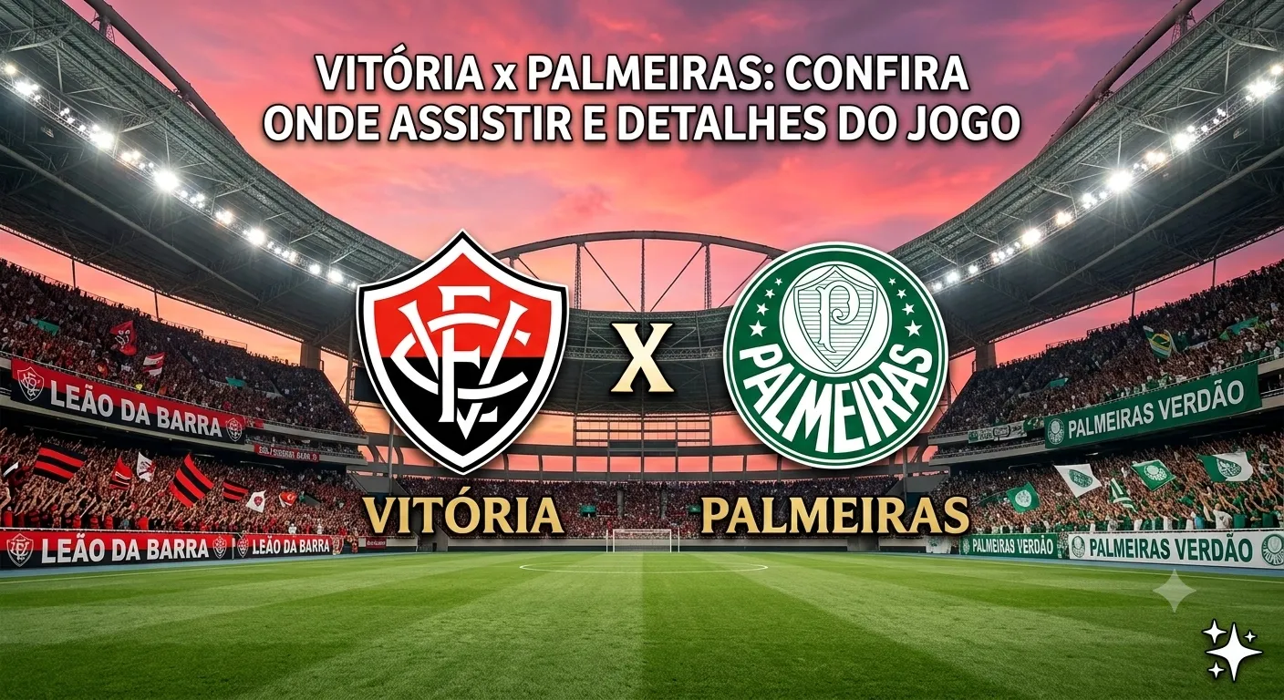 Vitória x Palmeiras: Confira onde assistir e detalhes do jogo pelo Brasileirão