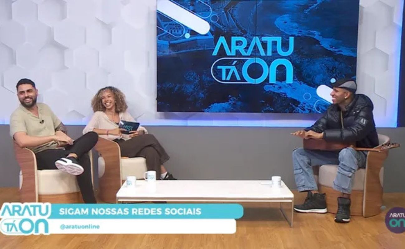 ‘Pessoa feinha’: J.Eskine revela o que é ser ‘uma candjanga’ no Aratu Tá On.Foto: Aratu On