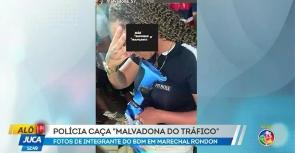 'Malvadona do tráfico' ostenta armas nas redes sociais e vira alvo da polícia