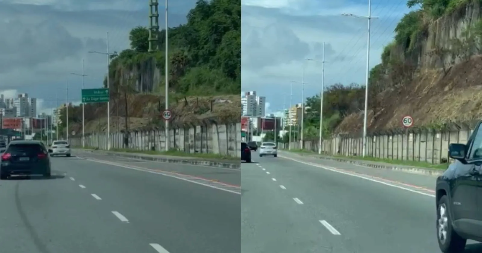 Área da Avenida Paralela tem vegetação cortada; prefeitura nega desmatamento
