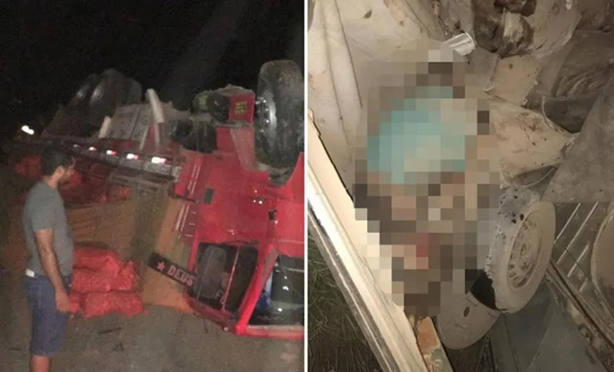 Oito morrem após acidente entre caminhão e carro na Estrada do Feijão