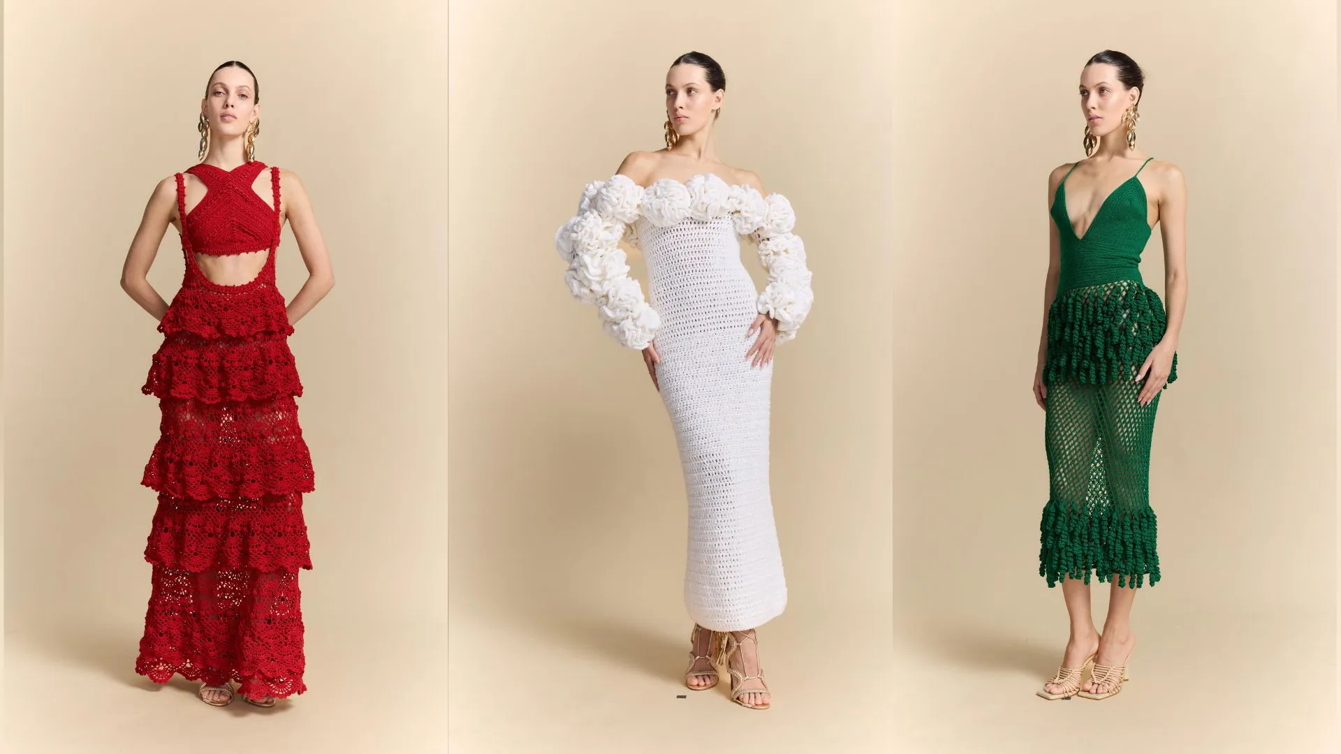 Peças de crochê feitas com algodão da Bahia pelo ateliê Mão de Mãe
