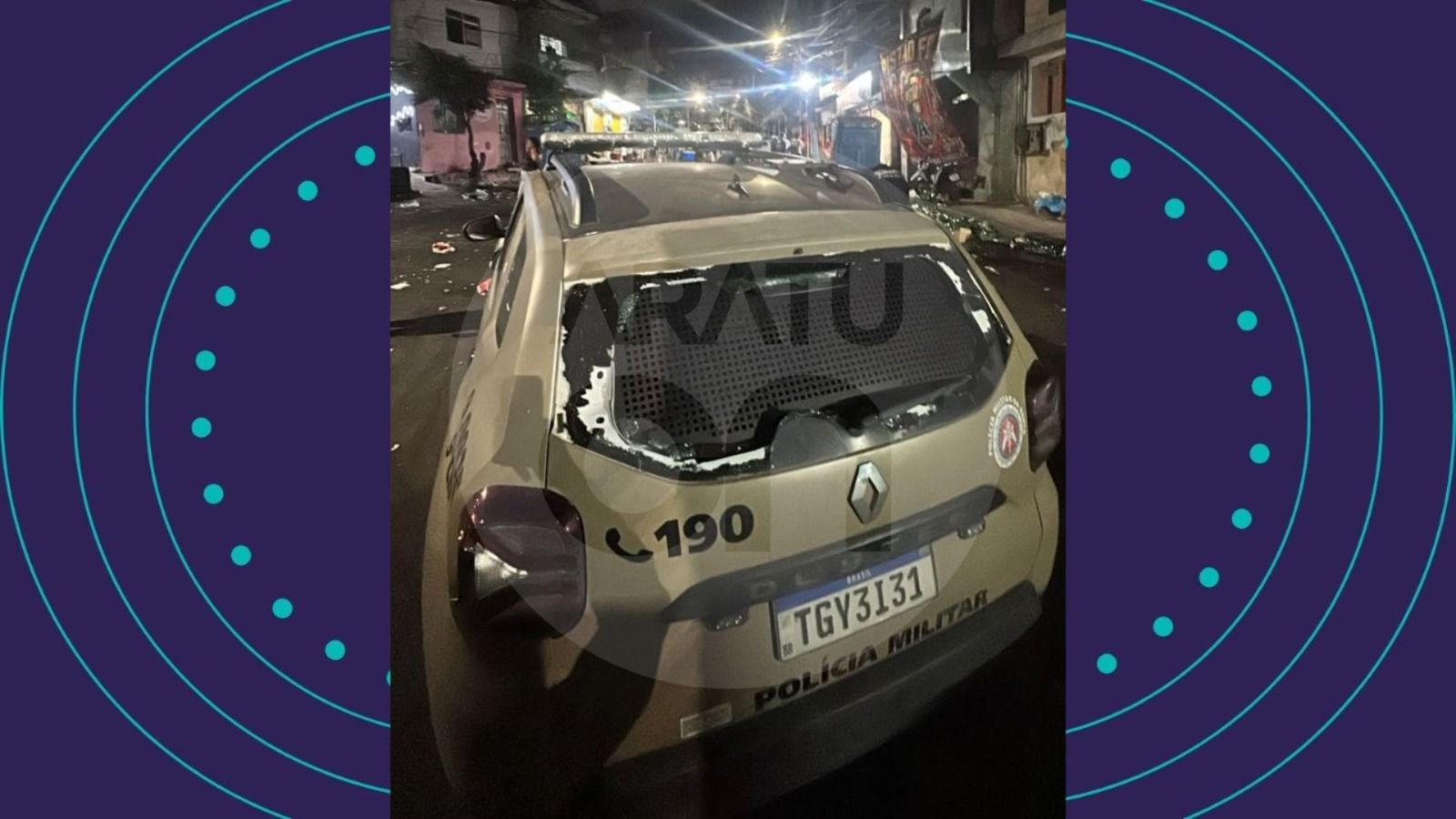 Viatura Da Pm &Eacute; Depredada No Curuzu
