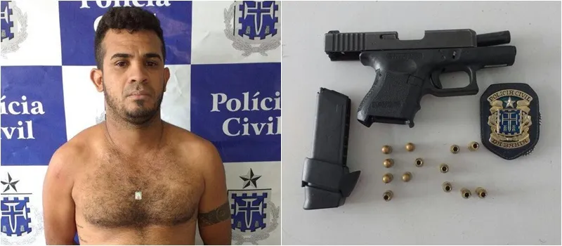 ‘VEIO DE LONGE’: Homem é preso em flagrante com pistola austríaca em Itapetinga
