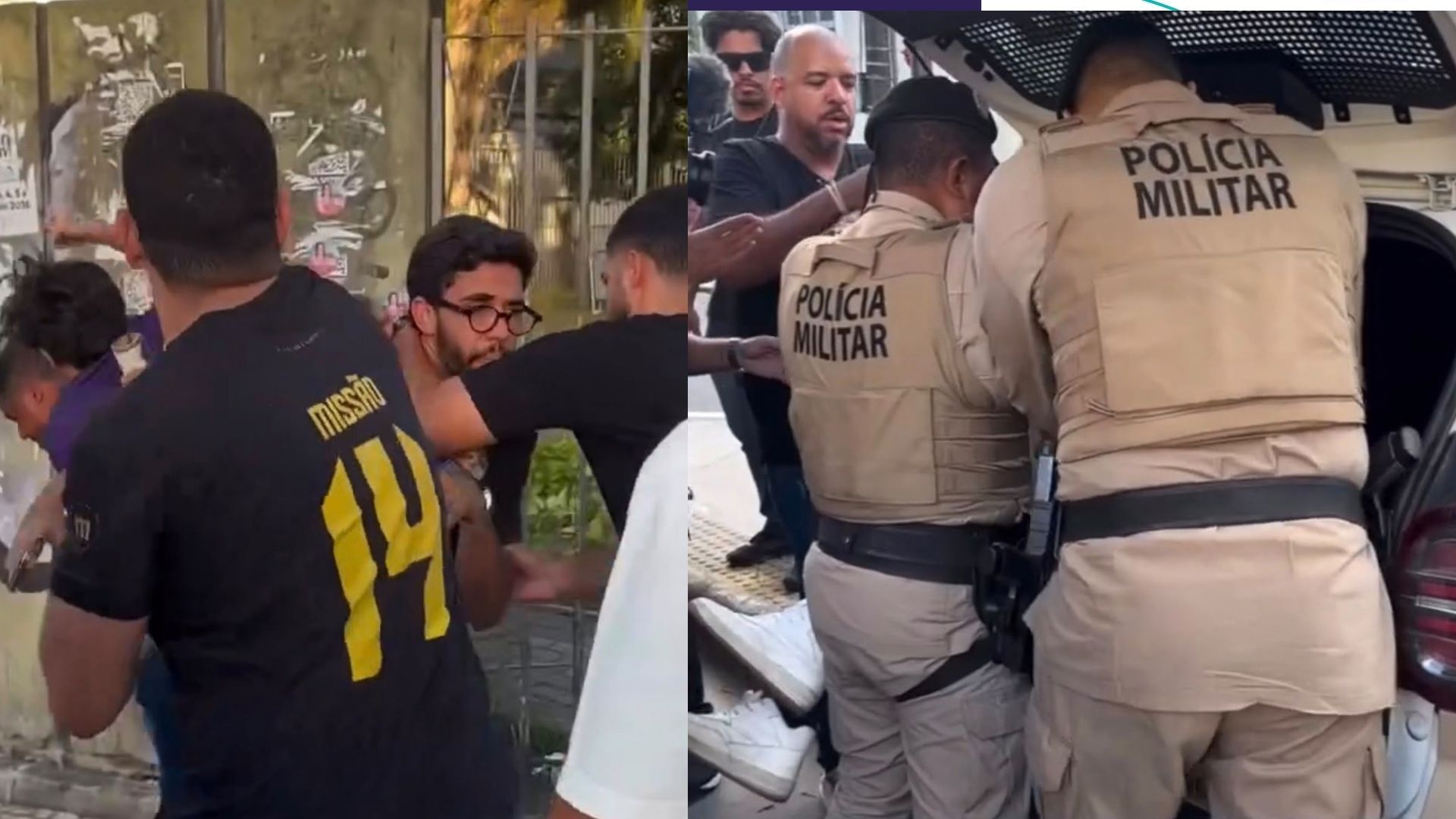 Apoiador de Renan Santos &eacute; preso ap&oacute;s confus&atilde;o durante ato de campanha em Salvador; Reprodu&ccedil;&atilde;o Redes Sociais